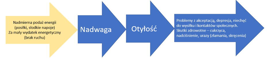 Otyłość u dzieci i młodzieży – schemat